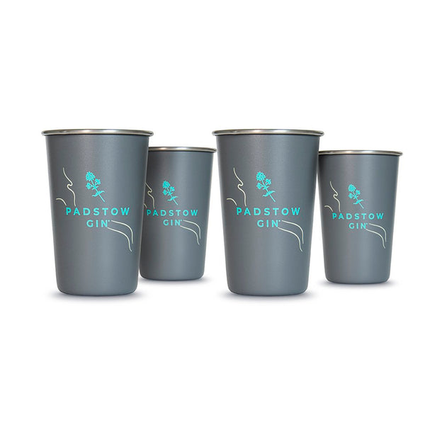 Padstow Gin Metal Picnic Cup 4-pack